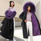 Large fur collar down padded jacket-2