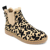 Leopard Shoes Warm Plush Ankle Boots For Women-Leopard print-4