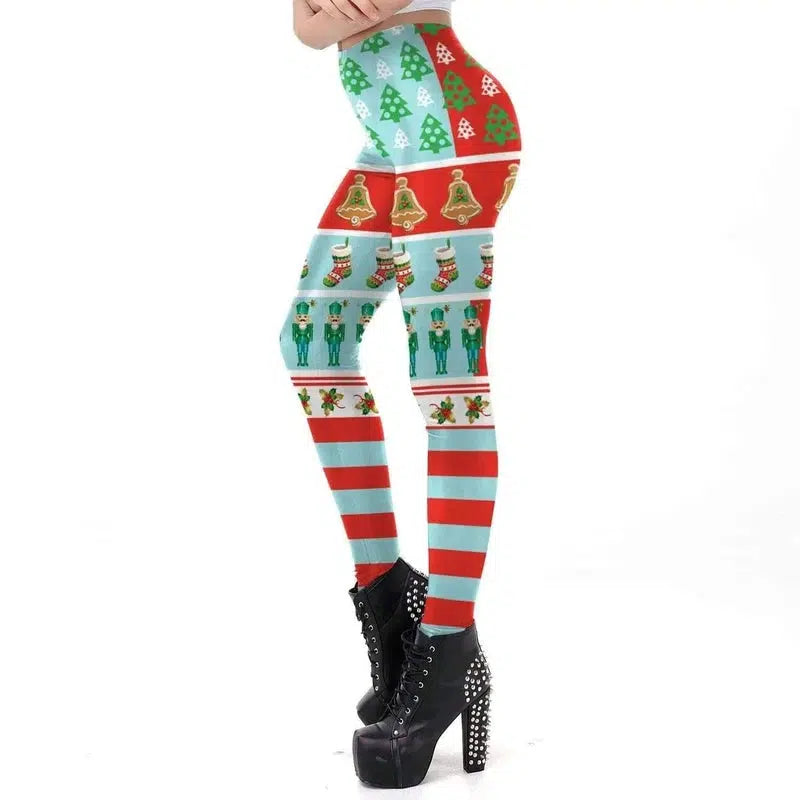 LOVEMI - Lovemi - Christmas digital print tight leggings