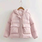 LOVEMI - Lovemi - Cute bear ears big pocket short coat coat winter