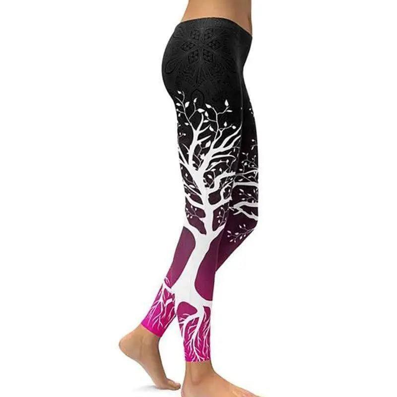 LOVEMI - Lovemi - Digital print leggings Fashion leg stretch tight