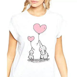 LOVEMI - Lovemi - Elephant balloon print T-shirt