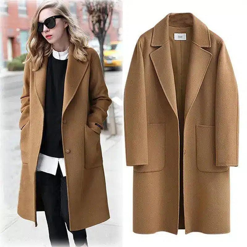 LOVEMI - Lovemi - Explosion style women's woolen coat mid-length