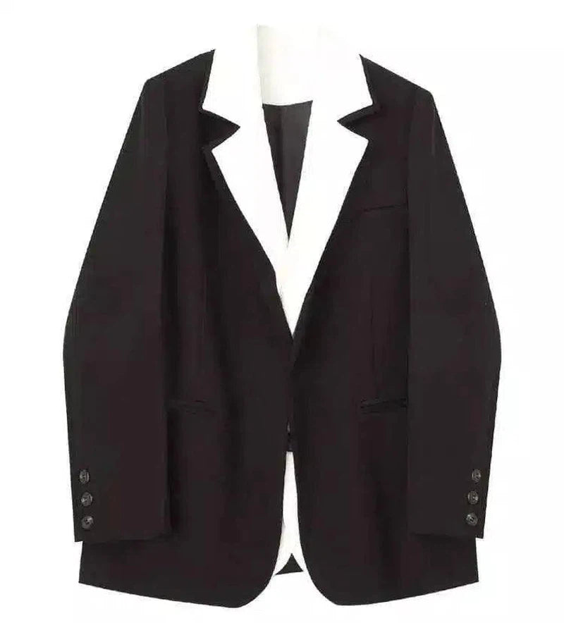 LOVEMI - Lovemi - Fake Two-piece Suit Jacket Female Design Sense