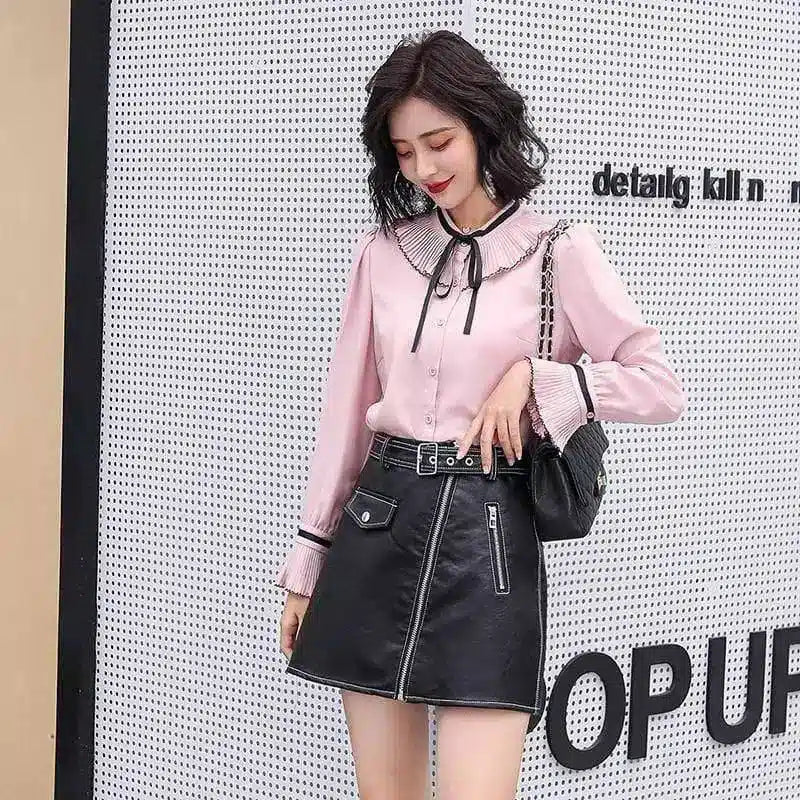 Fall Fashion Trend Comfortable Simple Personality Pure Long-Pink-4