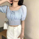 LOVEMI - Lovemi - Fashion One-shoulder Top Bow Bottoming Shirt Top