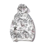 LOVEMI - Lovemi - Graffiti alphabet print hoodie