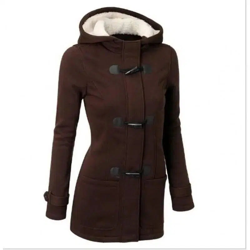 LOVEMI - Lovemi - Horn buckle coat female