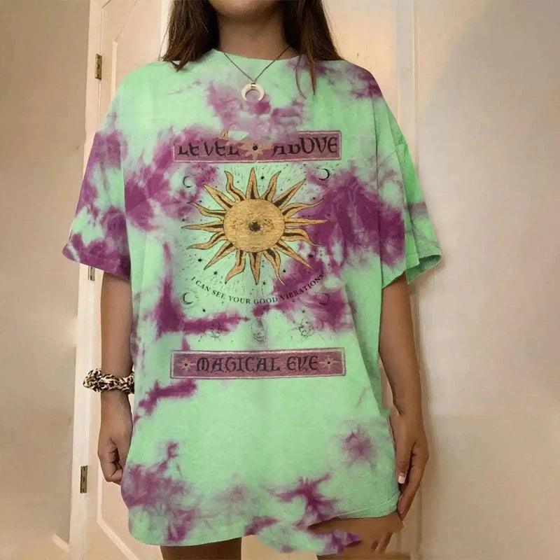 LOVEMI - Lovemi - Independent Station Plus Size Loose Tie-dye