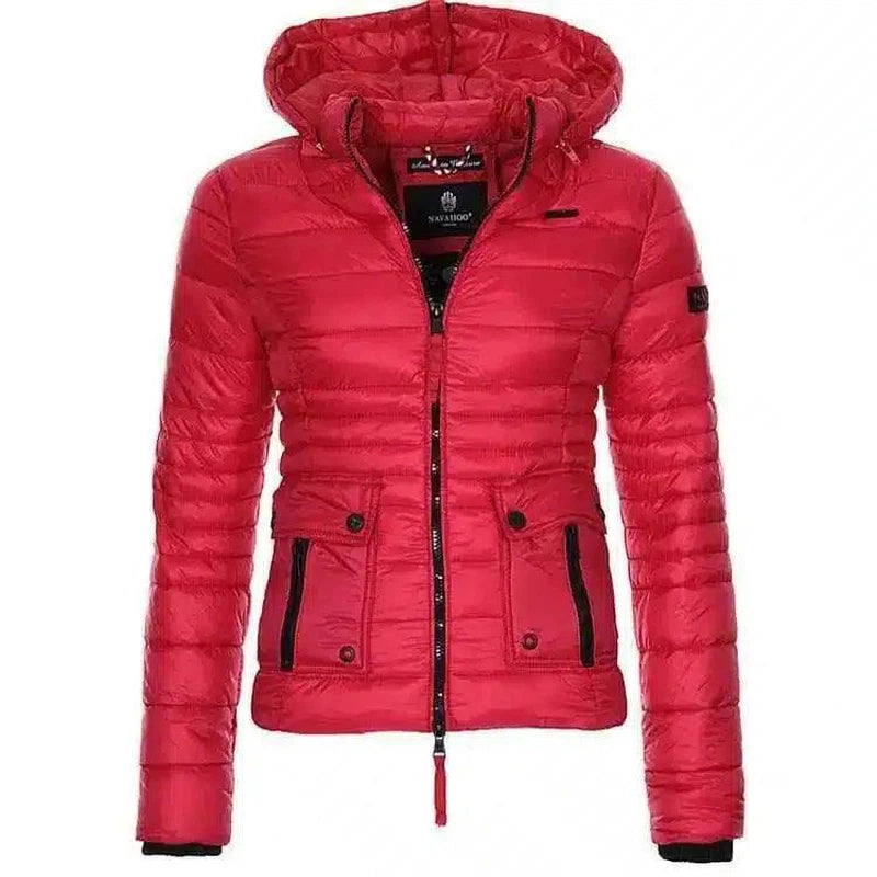 LOVEMI - Lovemi - Jackets for Women Winter Red Coat Motorcycle