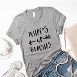 Funny Slogan Casual T-Shirt for Summer-Grey-1