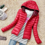 LOVEMI - Lovemi - Long sleeve hooded thin cotton coat