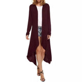 LOVEMI - Lovemi - Long Sleeve Trench Coat Knit Long Cardigan