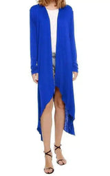 LOVEMI - Lovemi - Long Sleeve Trench Coat Knit Long Cardigan