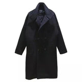 Medium long coat-Black-1