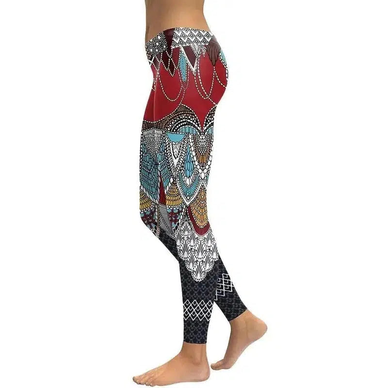 LOVEMI - Lovemi - Mermaid Tribal Yoga/Workout Leggings