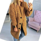 LOVEMI - Lovemi - Mid-length long-sleeved fur coat