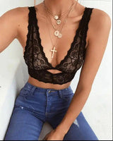 LOVEMI - Lovemi - Pure Color Sexy Camisole Lace Vest