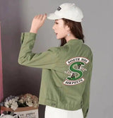 Trendy 4H Jacket - South Side Serpents Design-green-6