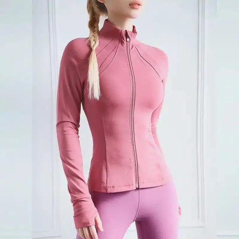 LOVEMI - Lovemi - Running high neck long sleeve yoga clothes