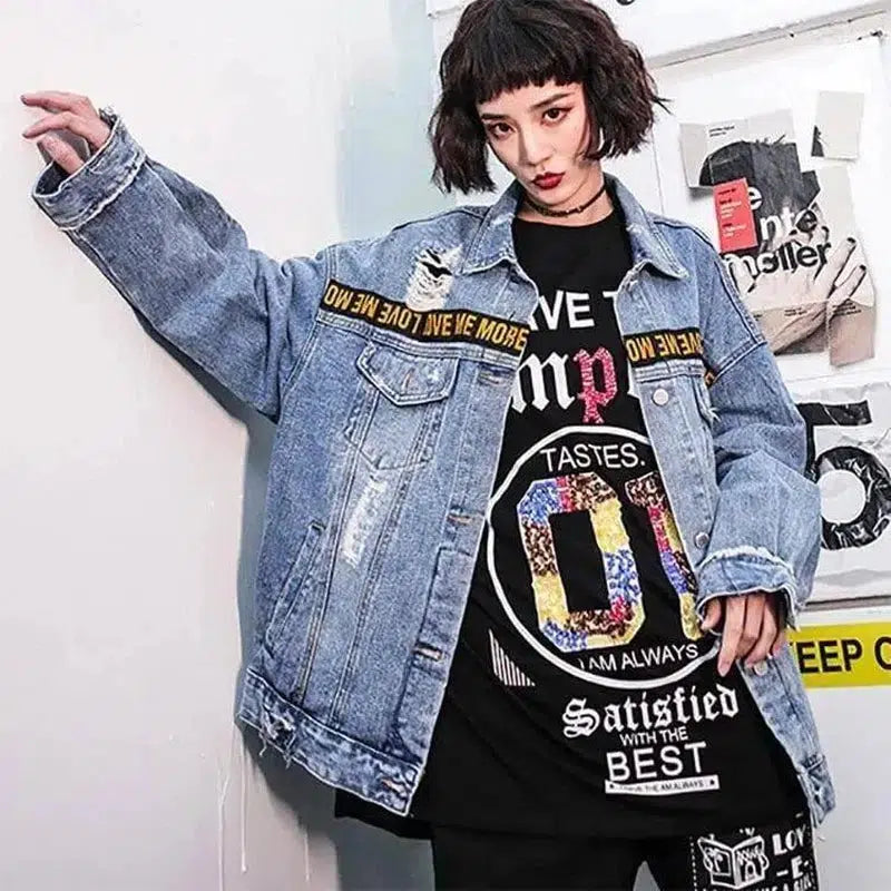 LOVEMI - Lovemi - Shredded street jacket