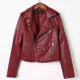 LOVEMI - Lovemi - Slim-fit washed motorcycle leather jacket