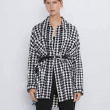 LOVEMI - Lovemi - Small fragrance tweed plaid jacket