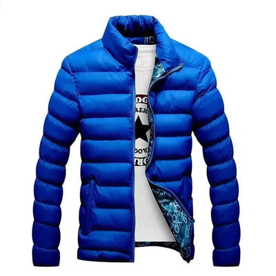 Thick Parka Casual Spring Jacket-Blue 1-1