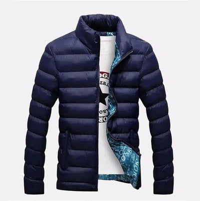 Thick Parka Casual Spring Jacket-Dark Blue 1-7