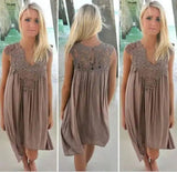 Upgrade Your Look with Our Chiffon Sleeve Dress -Brown-84