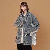 LOVEMI - Lovemi - Women's Denim Jacket Loose Korean Style Spring And