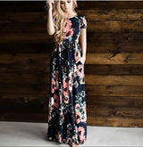 LOVEMI - Lovemi - Women's Flower Printing Maxi Dress