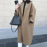 LOVEMI - Lovemi - Women's Solid Color Straight Long Coat