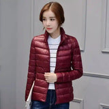 LOVEMI - Lovemi - Women's stand-up collar slim light down jacket