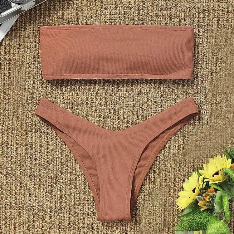 Manufacturers Spot European And American Bikini Swimsuits-Coffeecolor-8