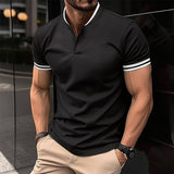 Men's Sports Button Pocket Short Sleeved-3