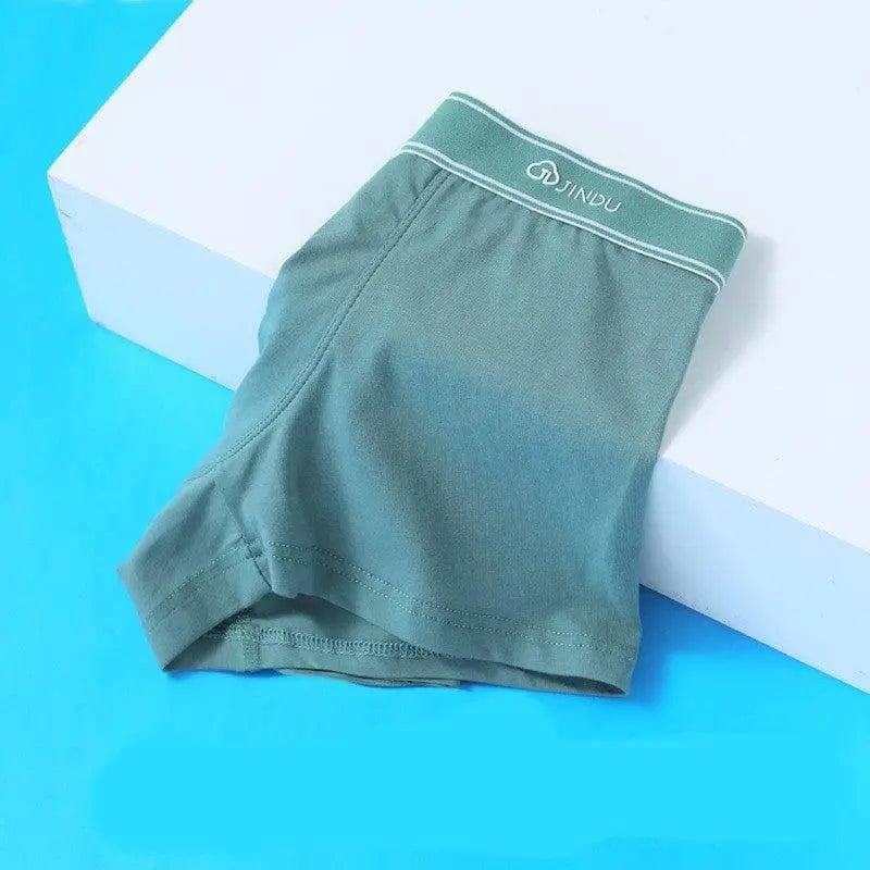 Men's Underwear Boxer Shorts Pure Cotton Breathable Plus-Peacockblue-6