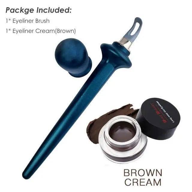 No-Skip Eyeliner Reusable Silicone Eyeliner Guide Tools-Brown-2