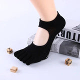 Non-slip yoga socks-Black-4