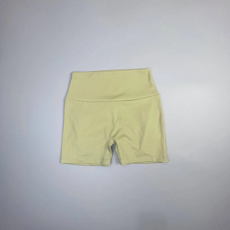 Peach Butt Fitness Shorts Women's Exercise Three-Quarter-Light green-8