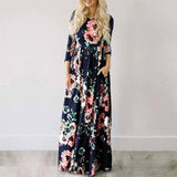 Floral Long Sleeve Maxi Dress-8