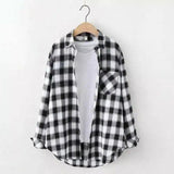 Plaid Cotton Casual Shirt with Pocket-Haig-20