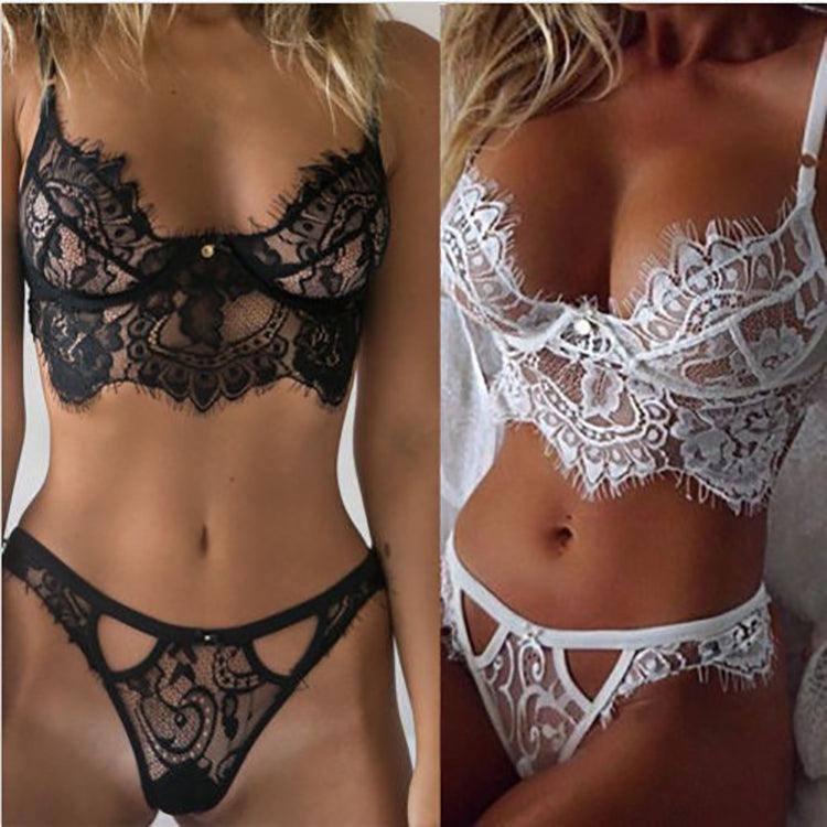 Sexy Bra Lingerie Lace Bras G-string Sheer Unpadded Mesh-3