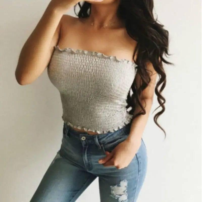 Sexy Fashion Summer Skinny Women Sleeveless Crop Tops Backl-3