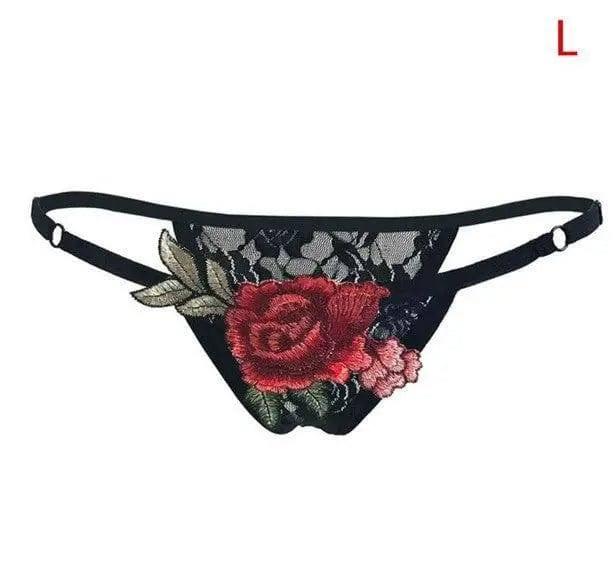 Sexy panties big flower panties-5