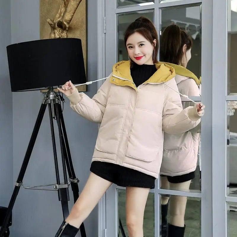 Short Down Coat Loose Korean Style-12