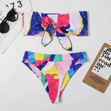 Split Popular Bikini Print Ladies Swimsuit-5style-6