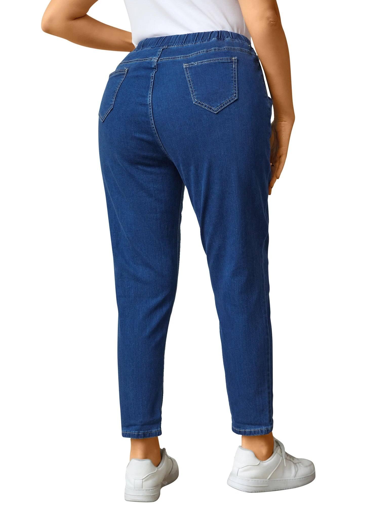 Stylish Drawstring Blue Joggers for Casual Wear-2