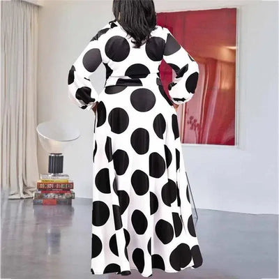 Stylish Polka Dot Maxi Dress for Women | Trendy Attire-3