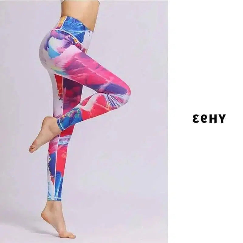 LOVEMI - Lovemi - Tie-dye printed yoga pants